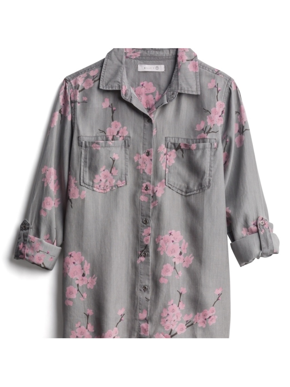 Billy T lyocell button-down M cherry blossom